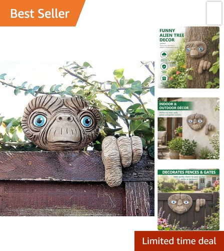 Resin alien tree - face, garden