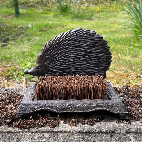 Metal hedgehog garden ornament - hedgehog,