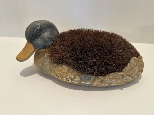 Vintage front porch shoe brush - front,