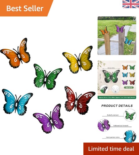 Whimsical metal butterflies - metal,