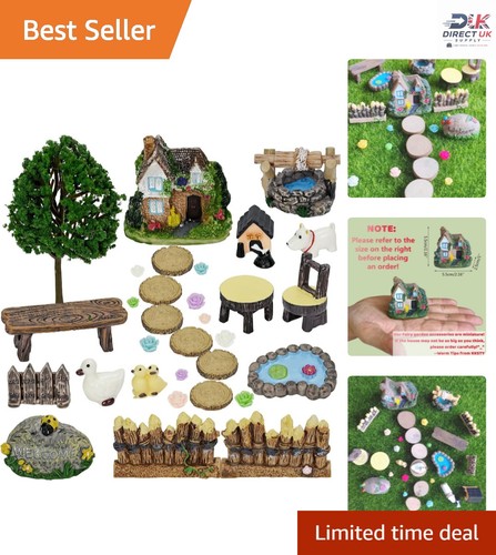 Piece fairy garden kit - kit,